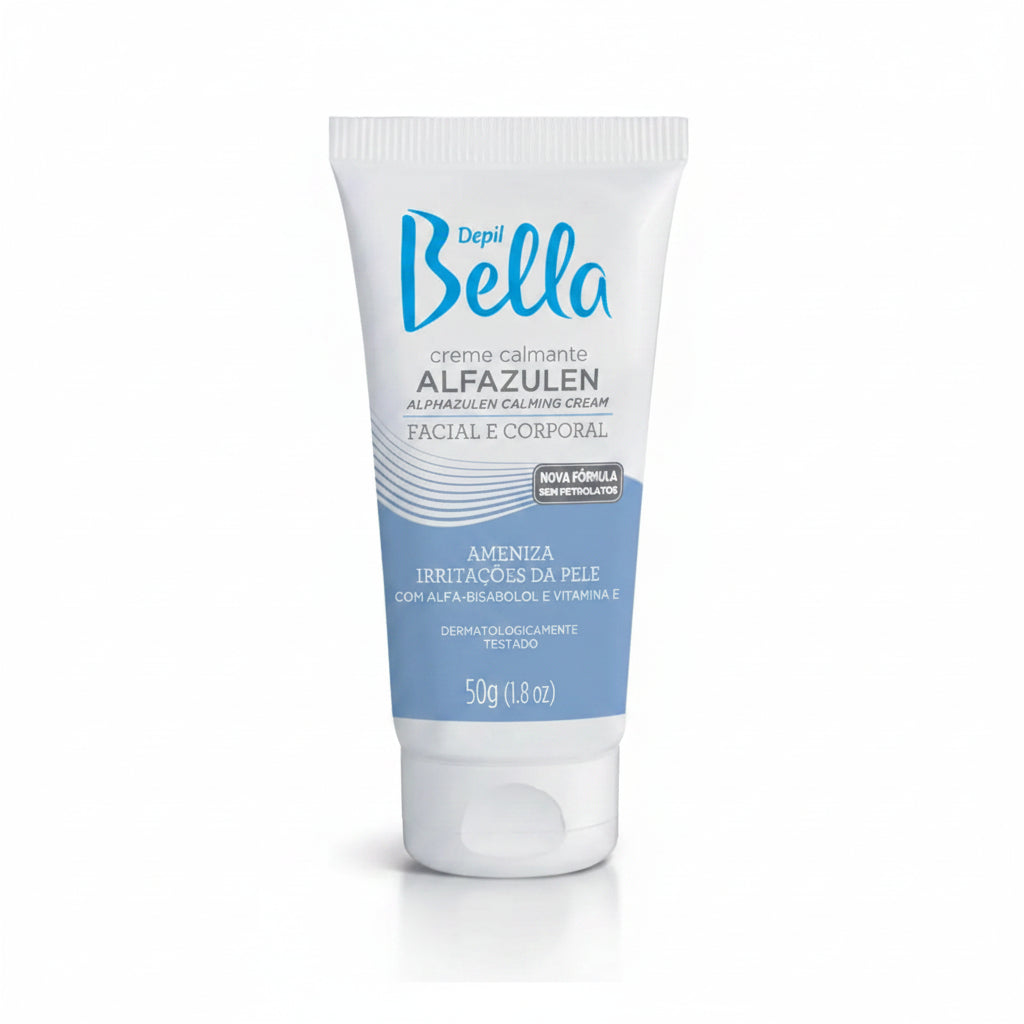 Depil Bella Creme Calmante Facial e Corporal Alfazulen (50g)